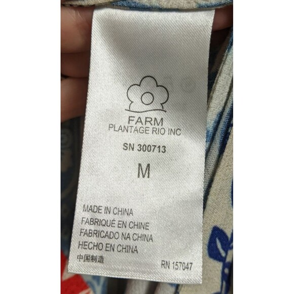 Women's Farm Rio Mixed Pineapple Garden Maxi Wrap Dress M - Picture 14 of 16